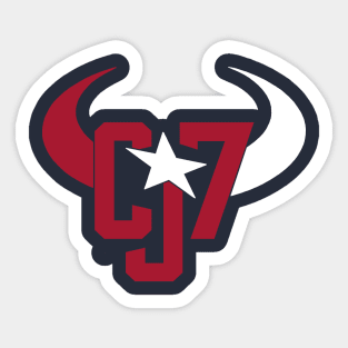 CJ Stroud 7, Houston Football design Sticker